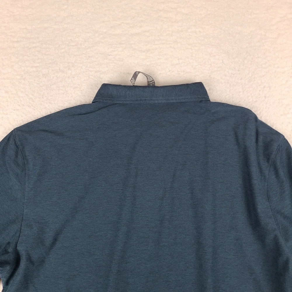 Vuori Strato Tech Polo Shirt Mens XL Dark Blue Performance Short Sleeve